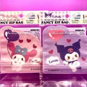 Sanrio My Melody and Kuromi “ Friendship” Zip Top Bags